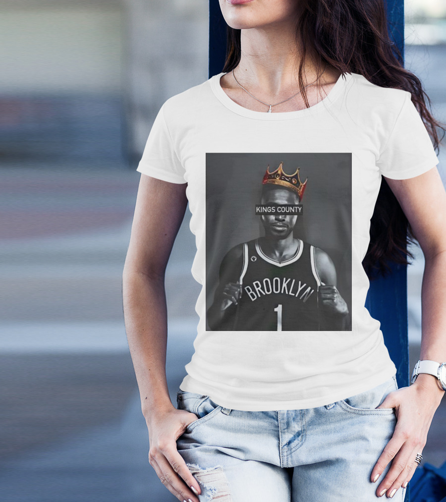 Mikal Bridges Kings County Brooklyn Basketball Crown T-Shirt