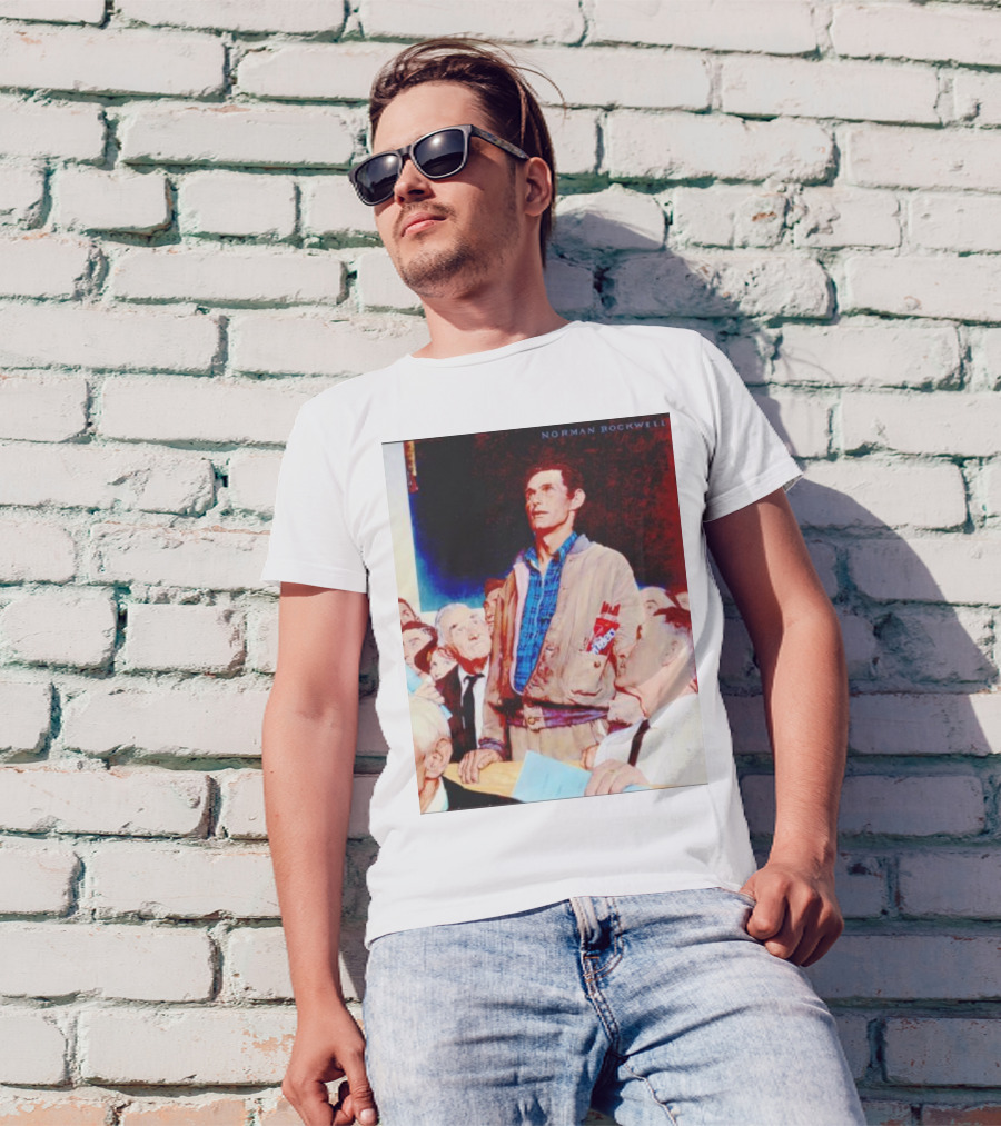 Norman Rockwell Freedom Of Speech Twizzlers Edition T-Shirt