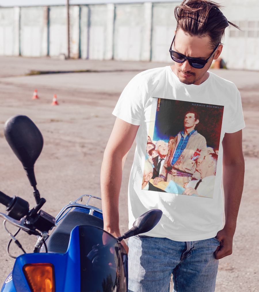 Norman Rockwell Freedom Of Speech Twizzlers Edition T-Shirt