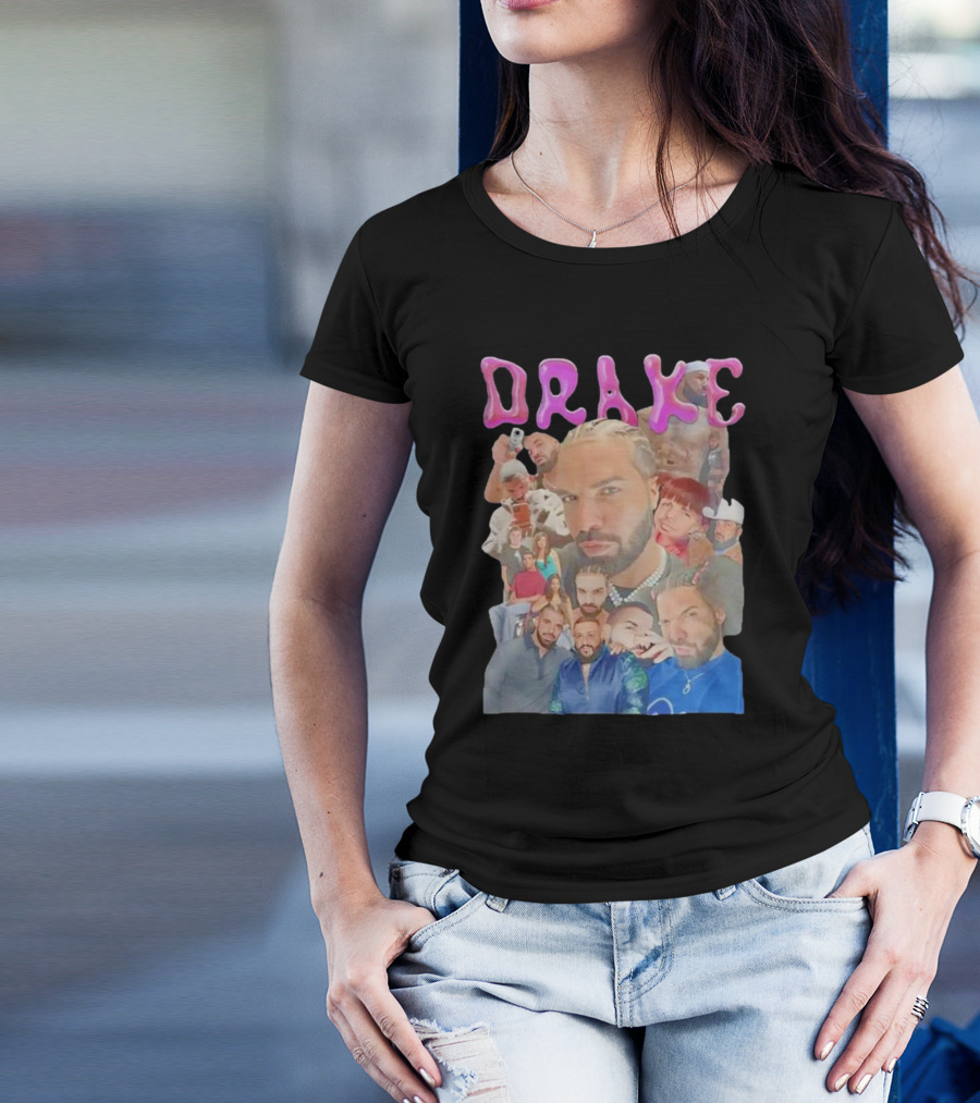 Drake Multi-Portrait Collage T-Shirt