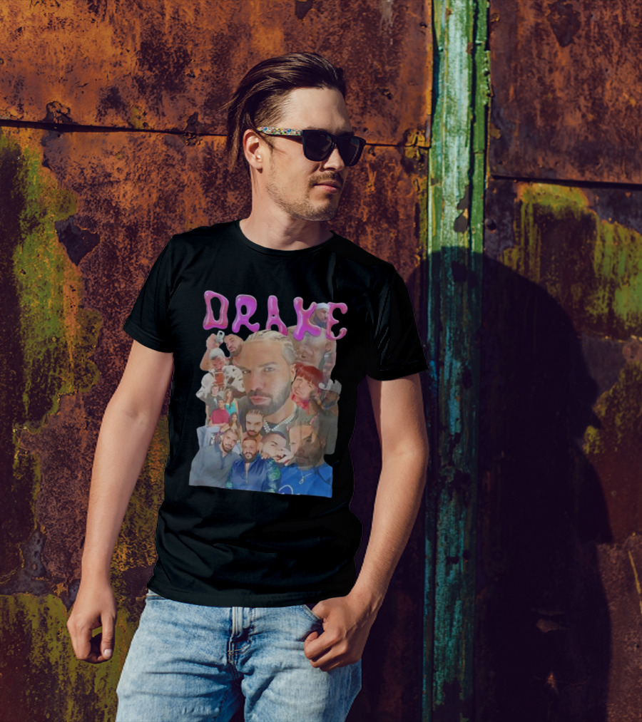 Drake Multi-Portrait Collage T-Shirt