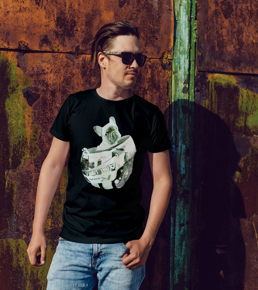 Franklin Beans Eversley French Bulldog Racing Helmet Acura Formula T-Shirt