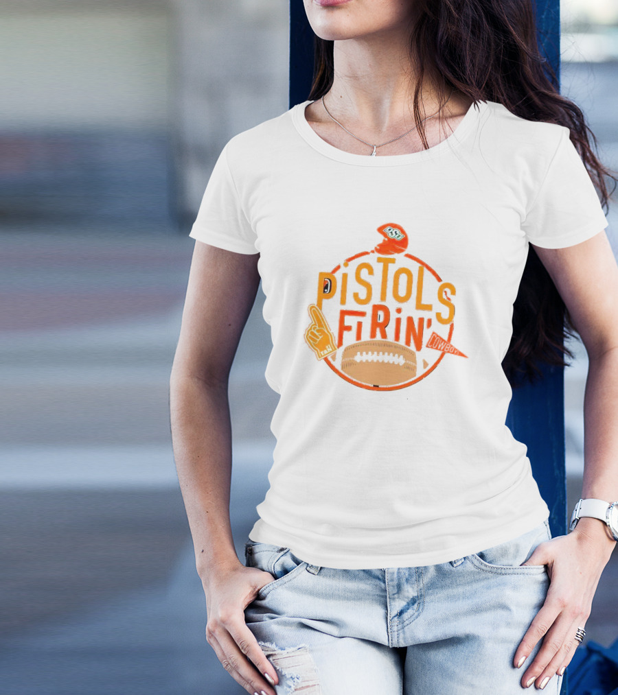 OSU Pistols Firin’ Foam Finger Helmet Cowboys Football T-Shirt