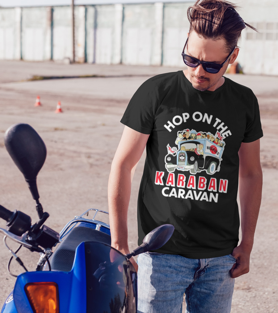 Hop On The Karaban Caravan UConn Huskies T-Shirt