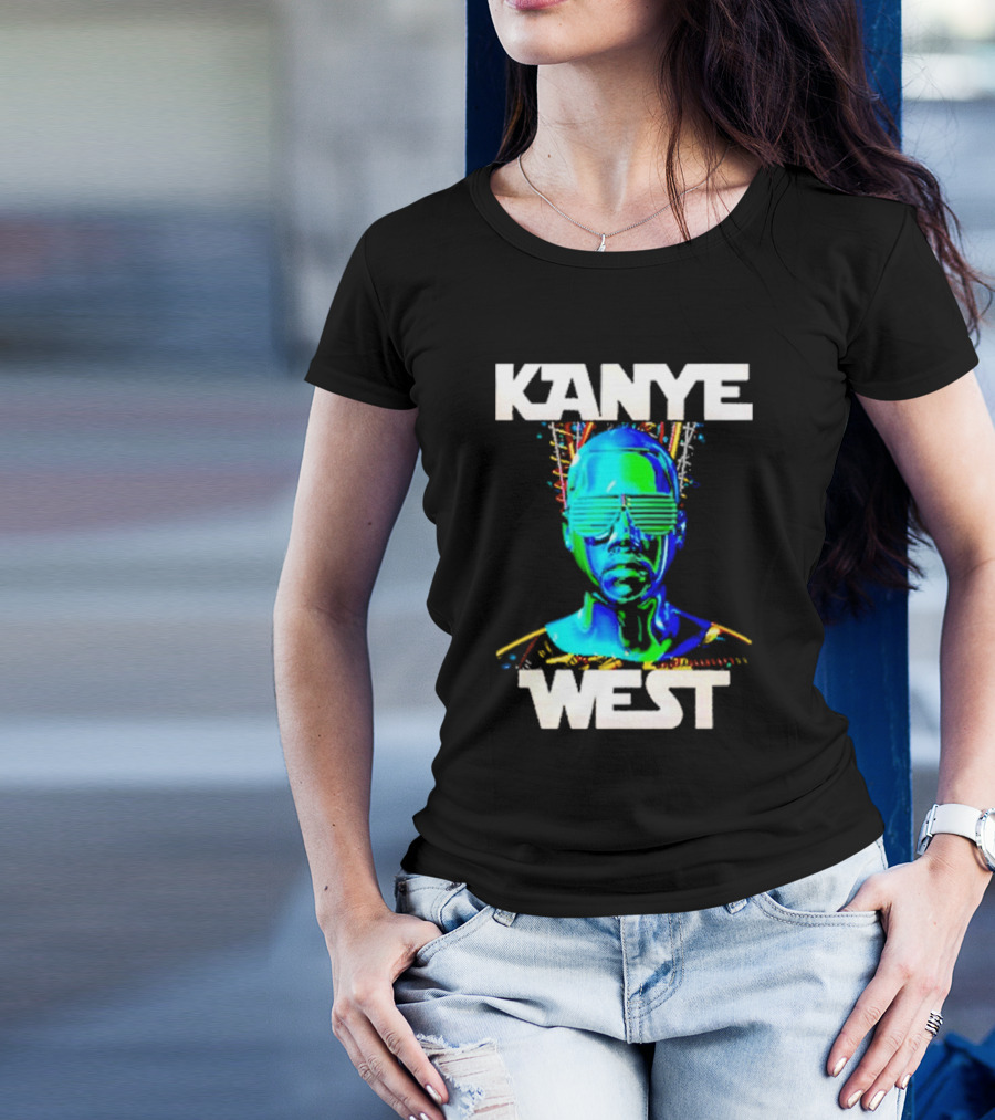 Kanye West Glow In The Dark Tour Holographic Neon T-Shirt