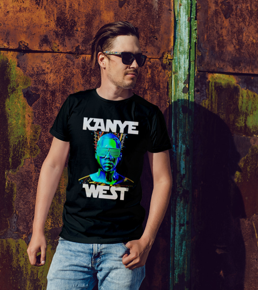 Kanye West Glow In The Dark Tour Holographic Neon T-Shirt