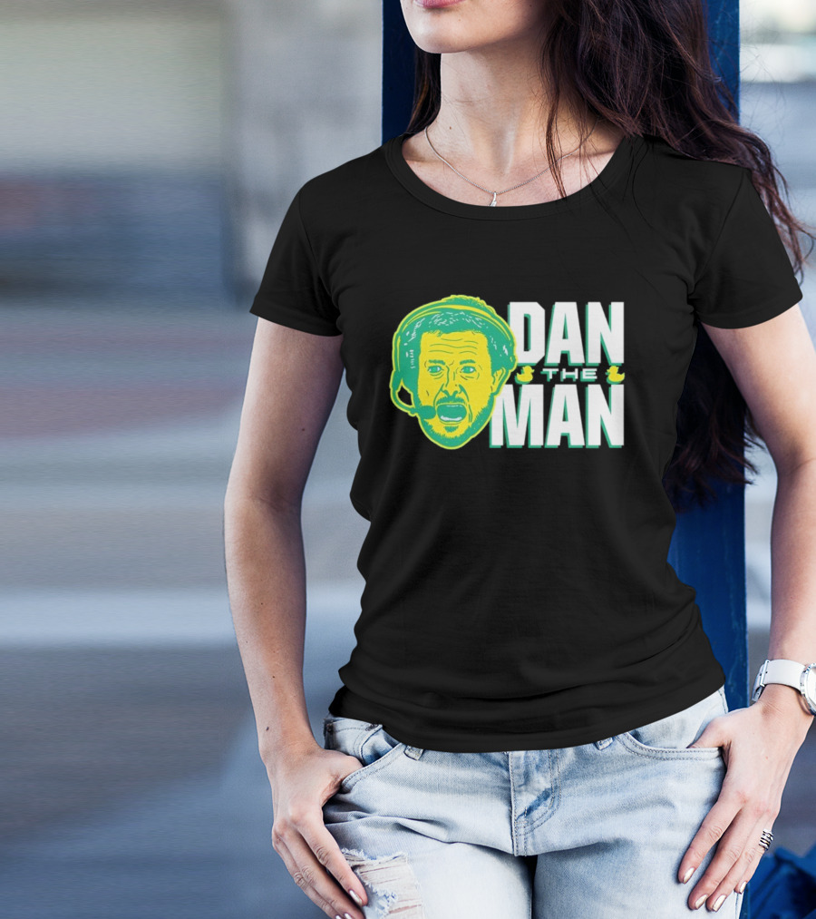 Oregon Fans Dan The Man Ducks Headset T-Shirt