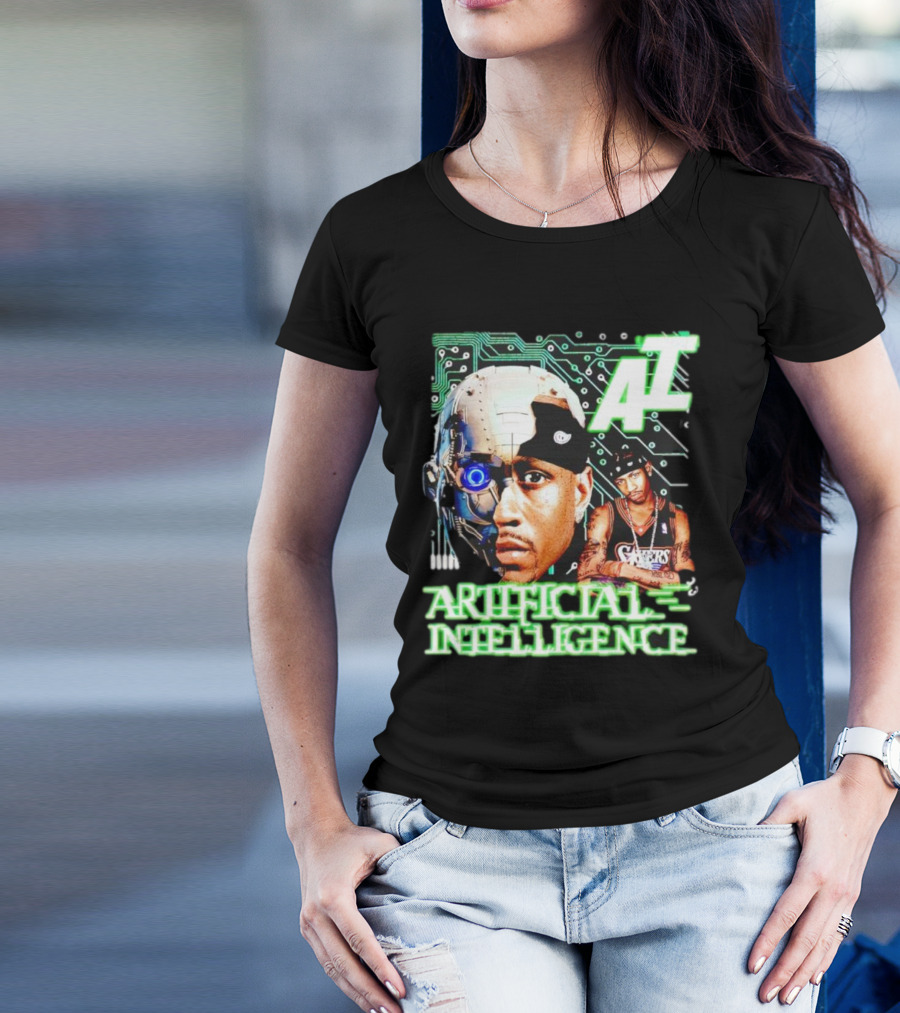 AI Allen Iverson Artificial Intelligence 76ers Cybernetic Fusion T-Shirt