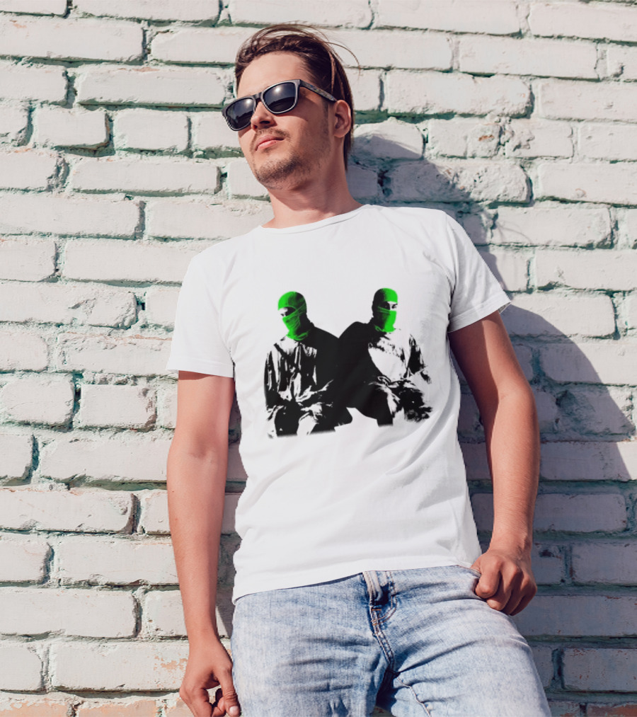 Mansionz Mask Green Neon Duo T-Shirt