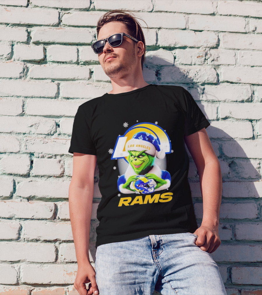 Grinch Los Angeles Rams Christmas T-Shirt