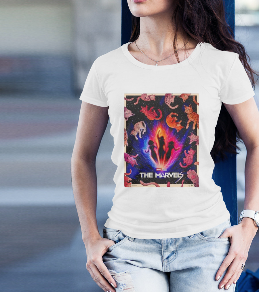 MARVEL STUDIOS THE MARVELS CATS IN SPACE T-Shirt