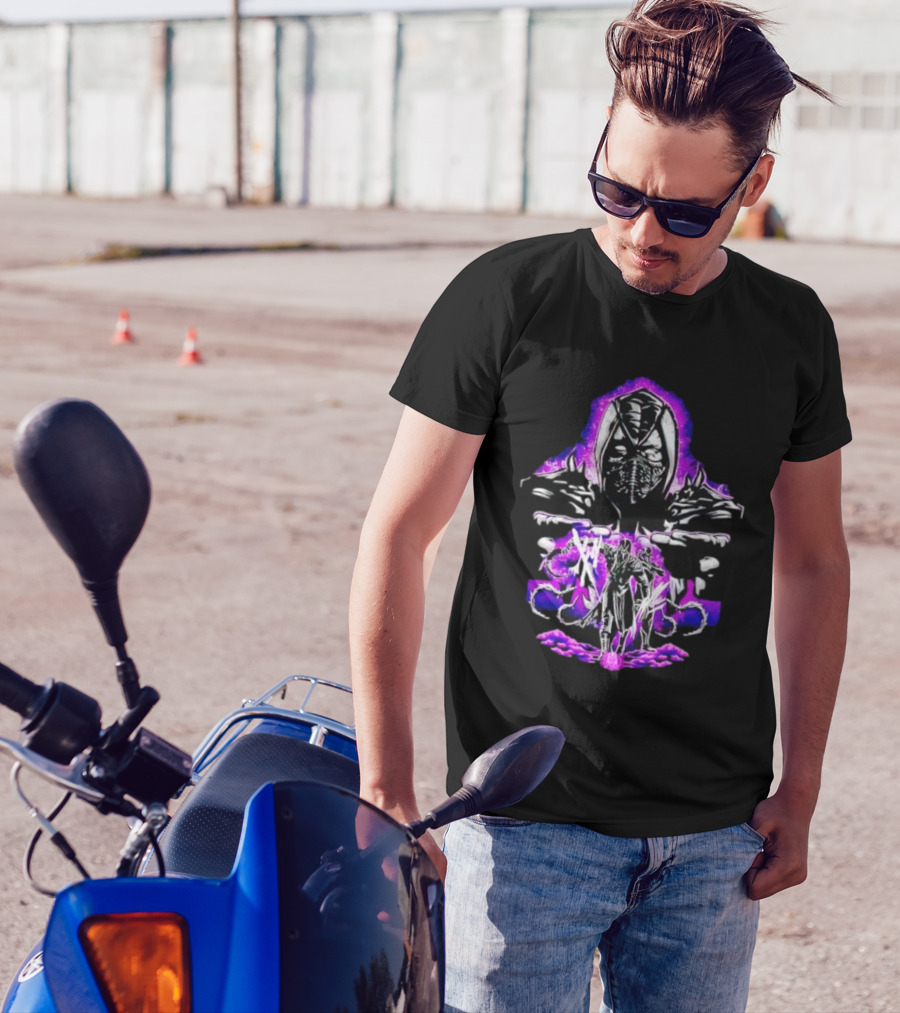 Noob Saibot's Shadow Assault With Purple Aura T-Shirt