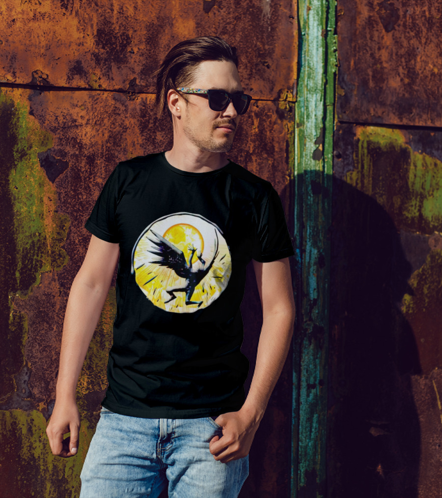 BattleTech Avantis Angels Sunburst Winged T-Shirt