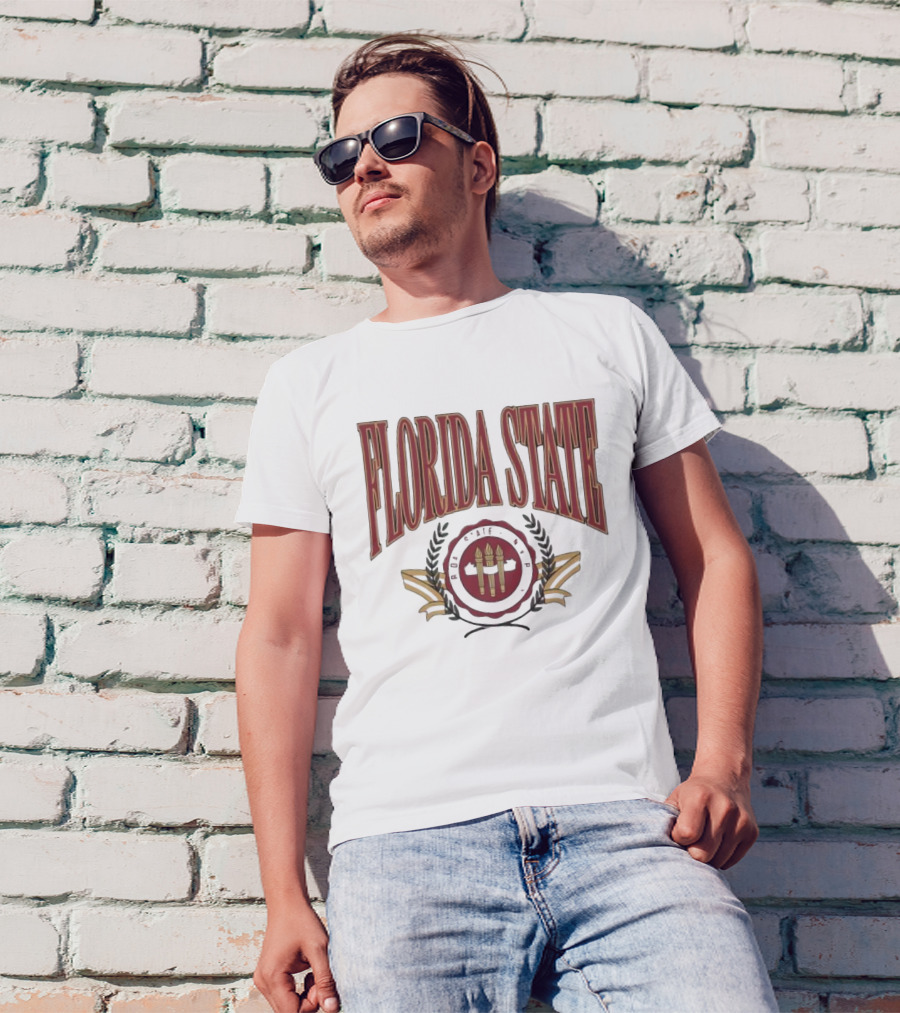 Florida State Emblem Torch Laurel T-Shirt