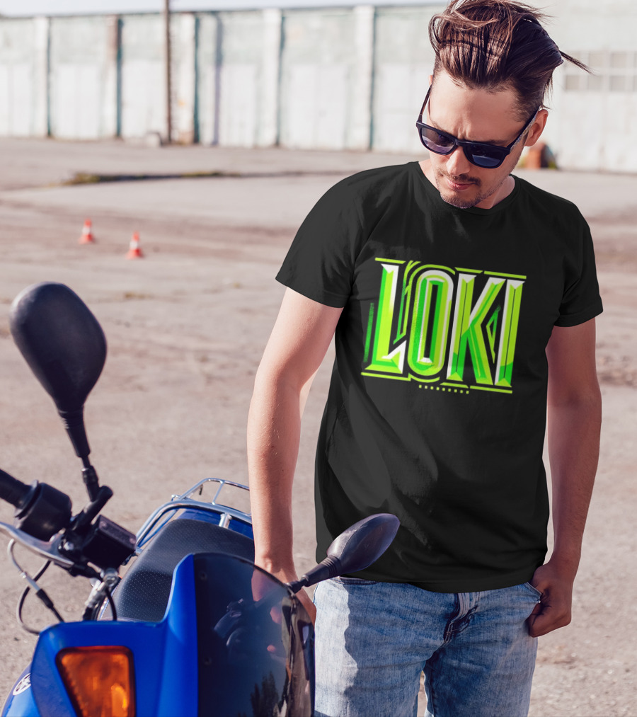 Loki Marvel Series Green Gradient T-Shirt