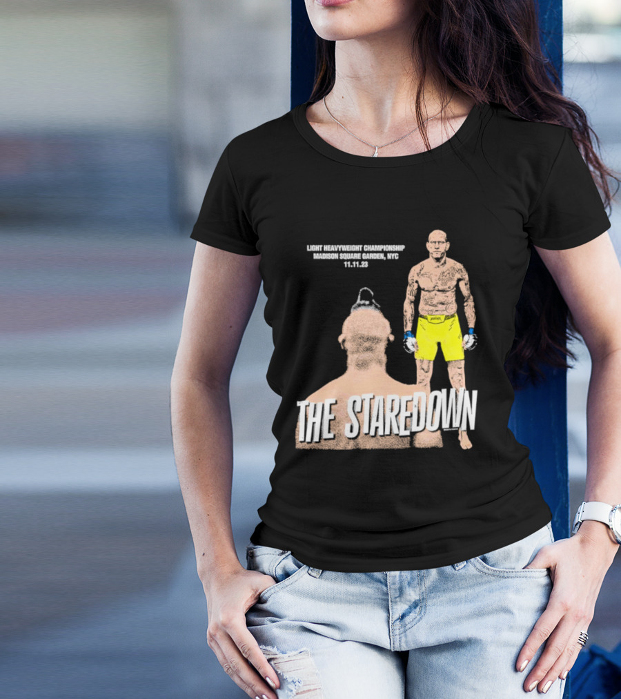 Light Heavyweight Championship The Staredown Madison Square Garden NYC 11.11.23 T-Shirt