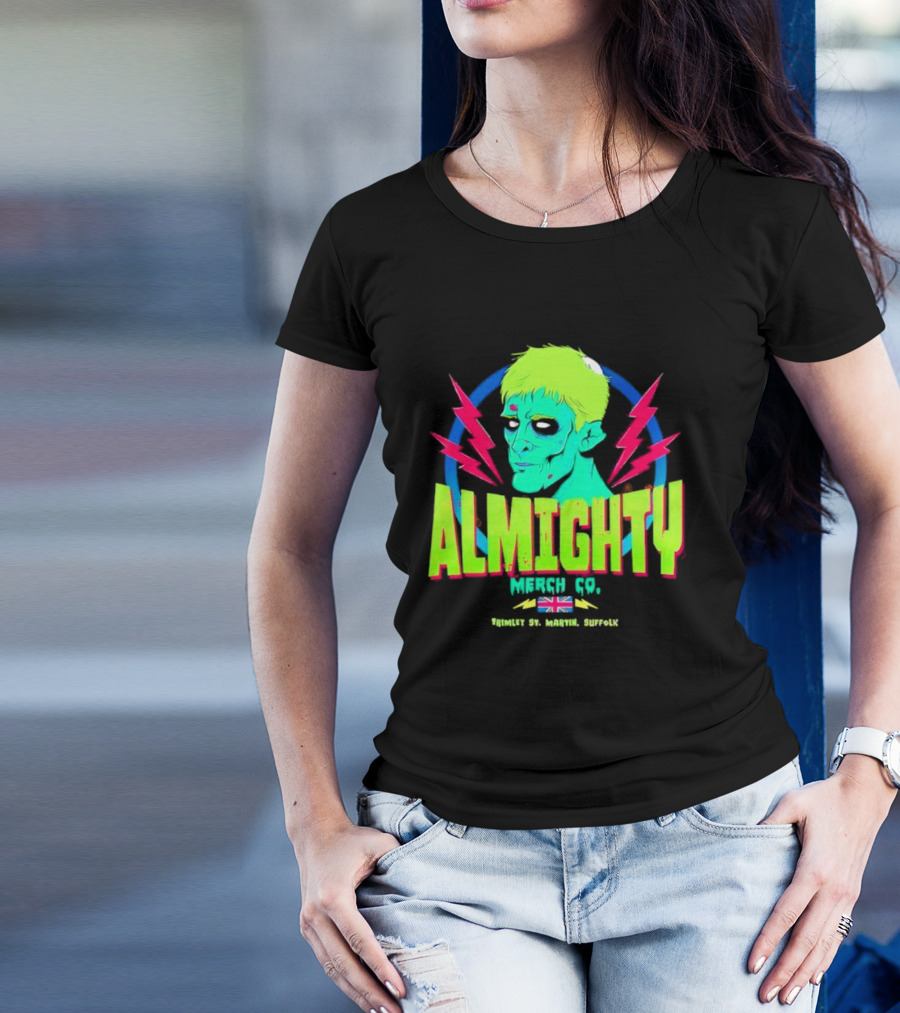 Almighty Merch Co. Frankenstein Illustration Trimley St. Martin Suffolk T-Shirt