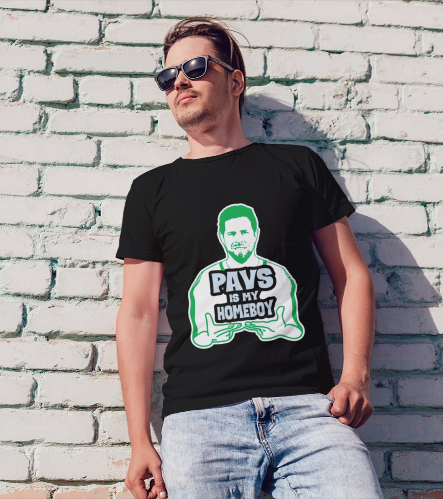 Dallas Stars Pavs Is My Homeboy Green And White T-Shirt