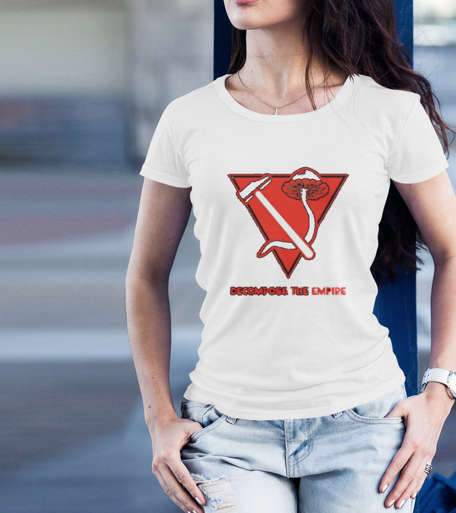 Decompose The Empire Mushroom Hammer Triangle T-Shirt