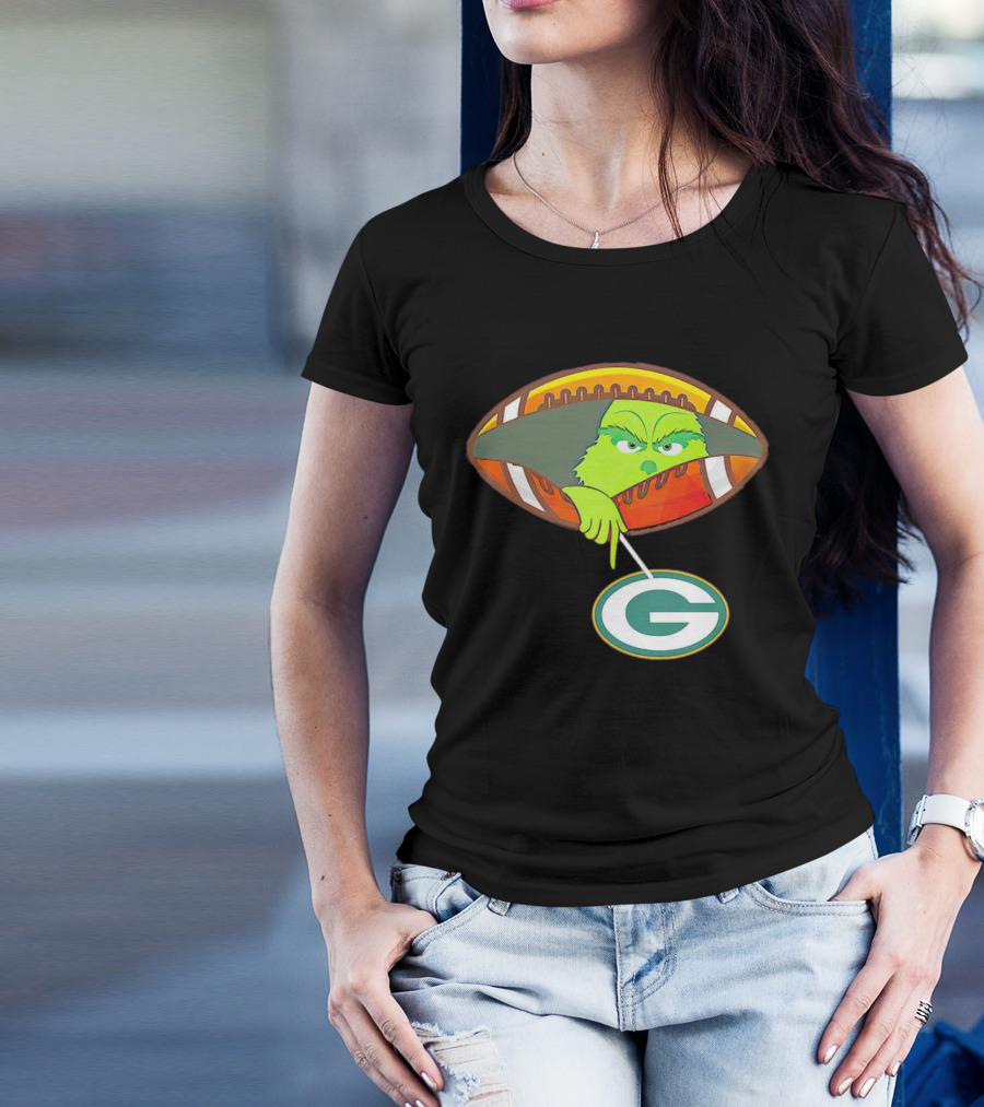 Grinch Ew Football Green Bay Packers Mockery T-Shirt