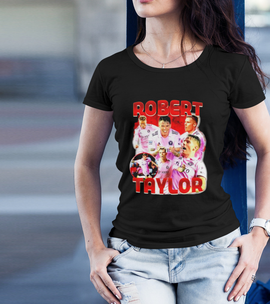Robert Taylor Inter Miami CF Bootleg Style Collage T-Shirt