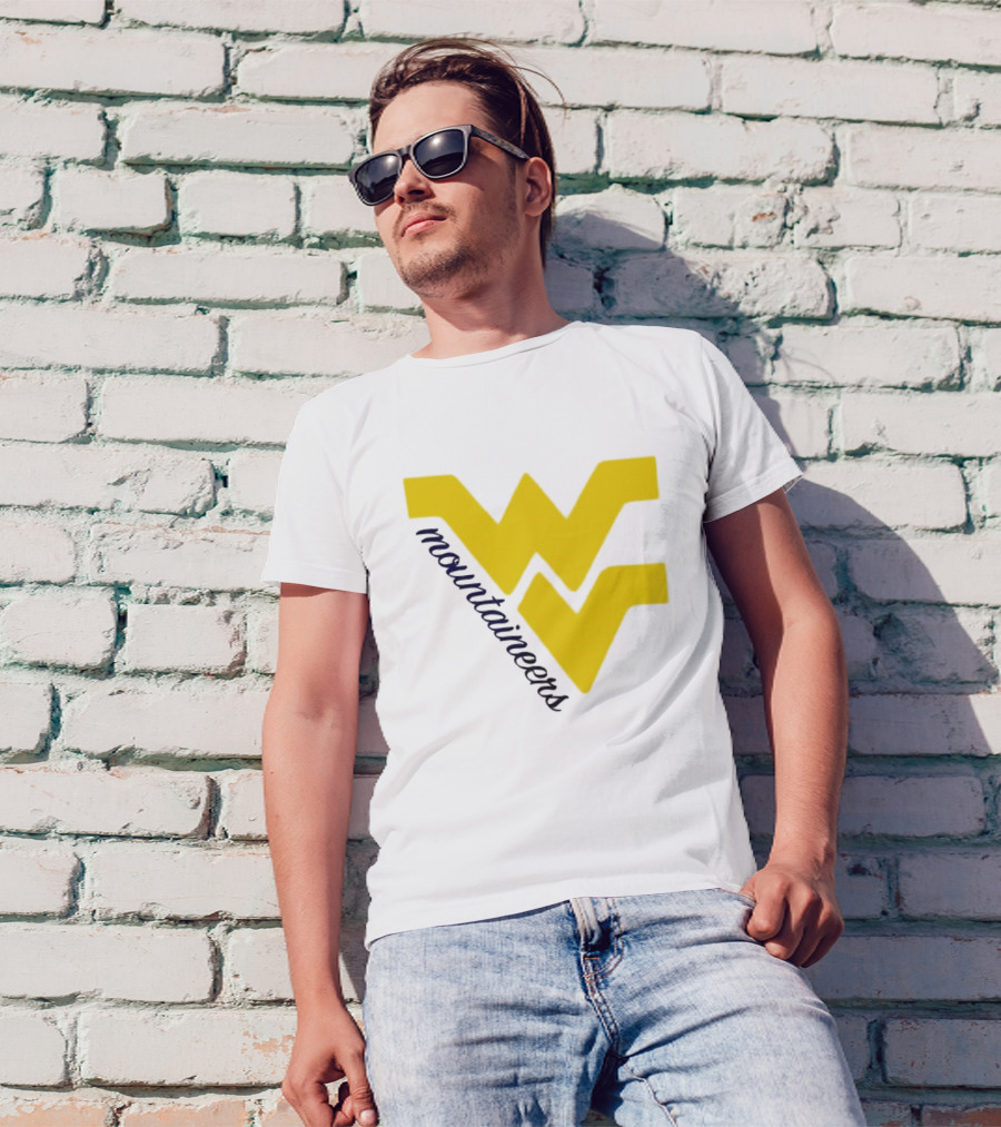 WVU Mountaineers Yellow WV T-Shirt
