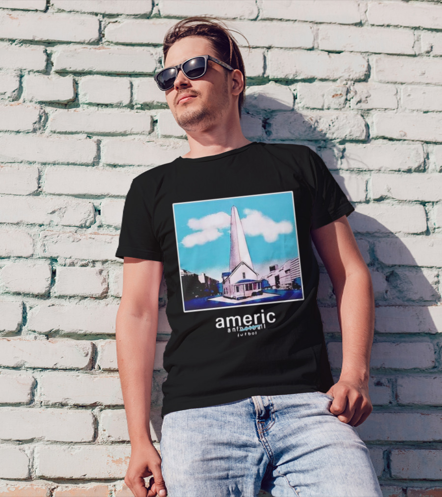 Americ Anfootball Futbol House And Obelisk Cityscape T-Shirt