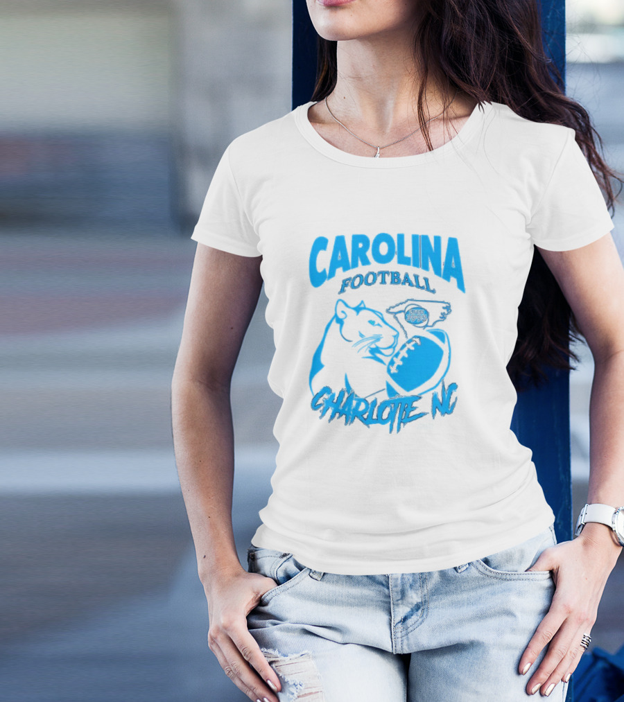 Carolina Football Since 1995 Charlotte NC Panther T-Shirt
