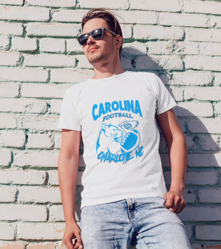 Carolina Football Since 1995 Charlotte NC Panther T-Shirt