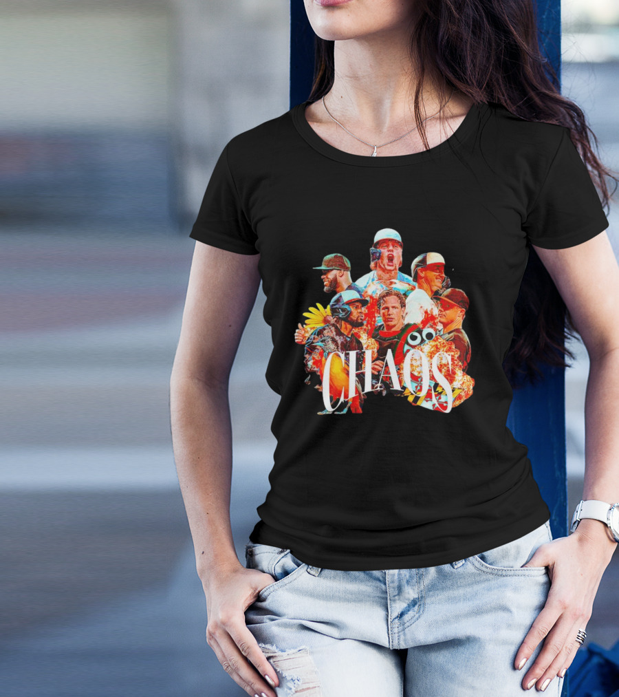 CHAOS Baltimore Orioles Baseball Players Action Collage T-Shirt
