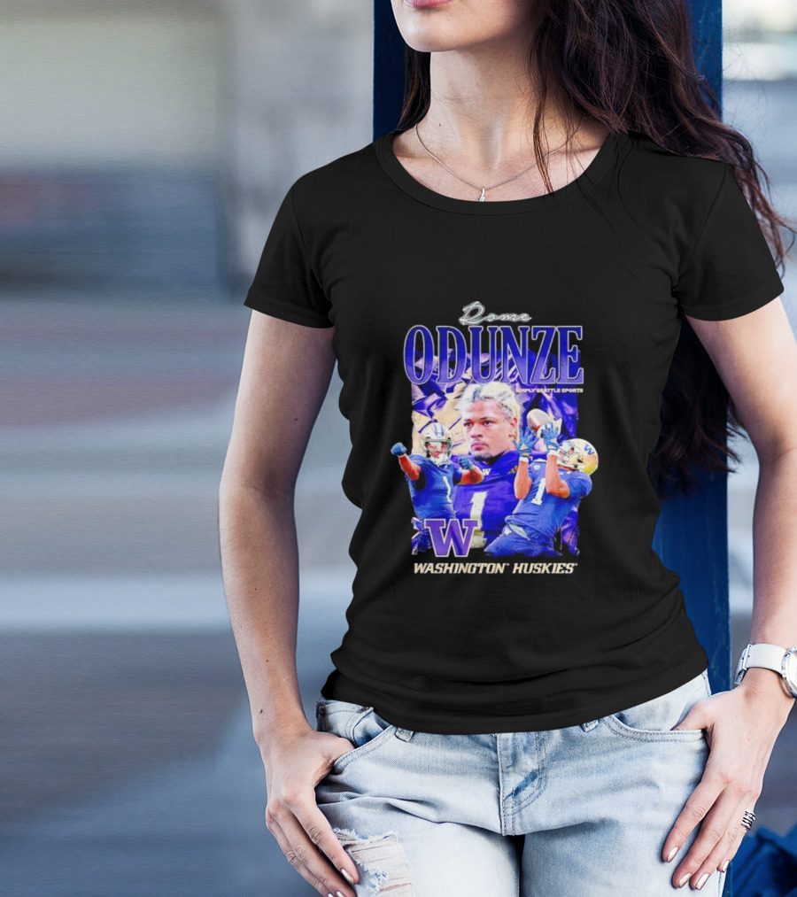 Rome Odunze Washington Huskies Montlake Icon Vintage T-Shirt