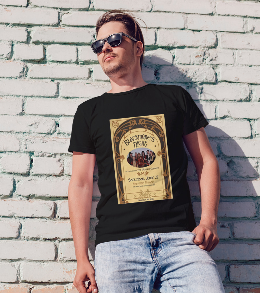 Blackmore’s Night The Wizard’s Consort June 22 Sherman Theater Stroudsburg PA Music For All Ages T-Shirt