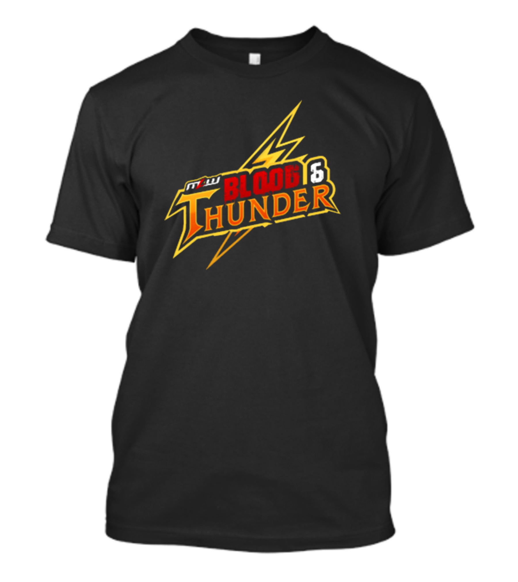 MLW Blood And Thunder 2024 Event Logo With Lightning Bolt T-Shirt