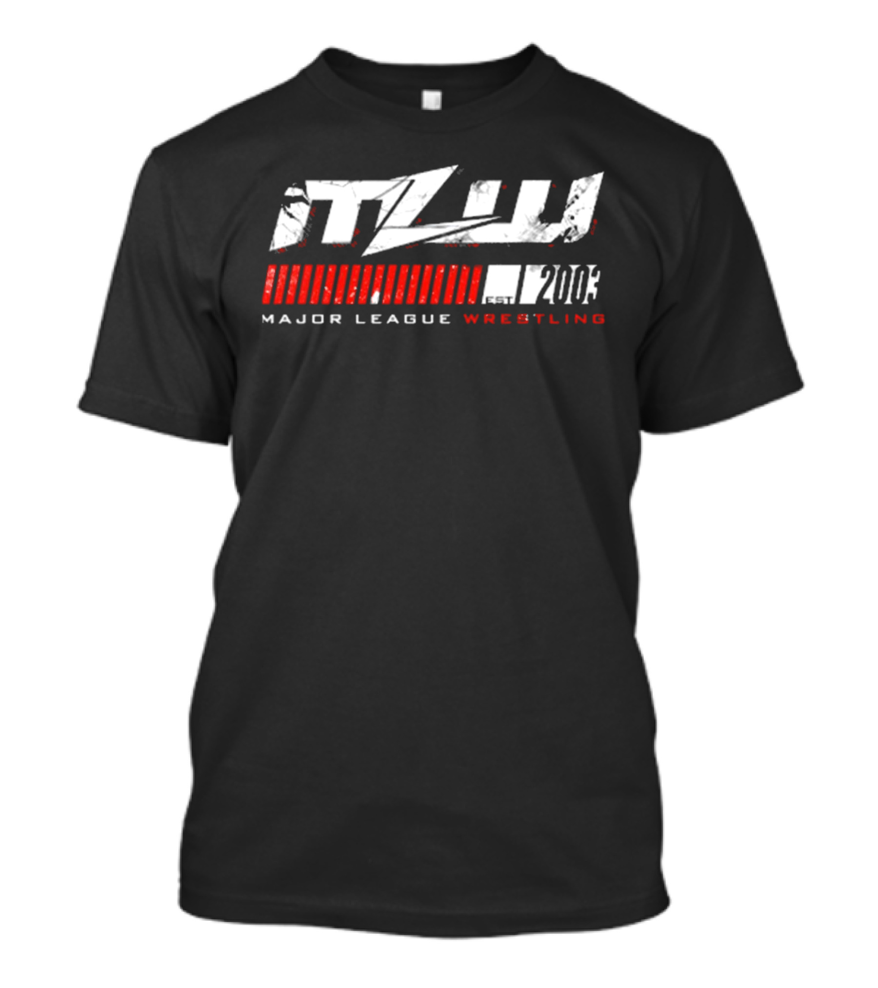 Major League Wrestling MLW Est 2003 Logo White Red T-Shirt