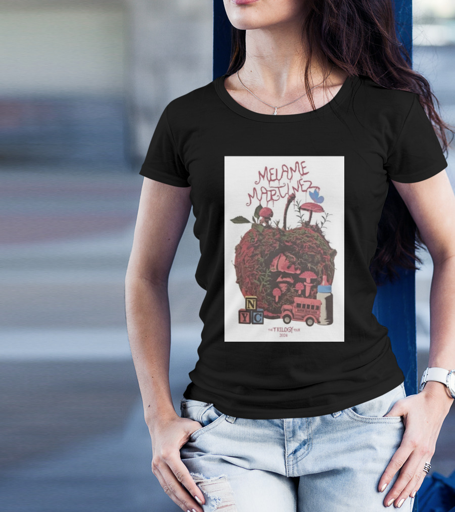 Melanie Martinez The Portals Tour NYC 2024 Apple Bus Blocks T-Shirt