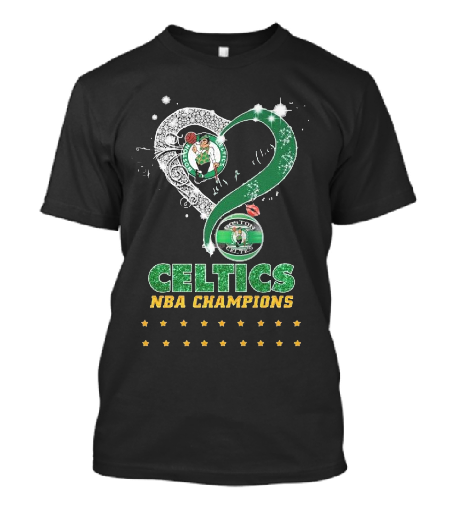 Boston Celtics NBA Champions Celtics 1957-2024 Let's Go T-Shirt