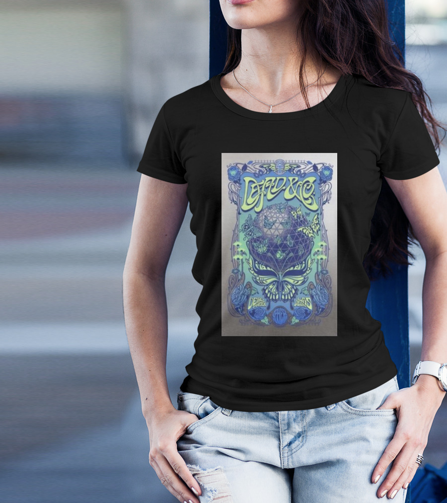 Dead And Company Live Las Vegas Sphere Psychedelic Concert T-Shirt