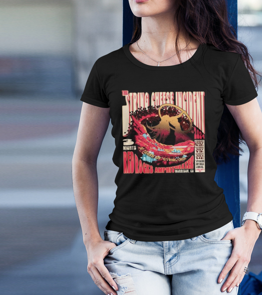 The String Cheese Incident 30 Years Of String Cheese 3 Nights Red Rocks Amphitheater Morrison CO July T-Shirt