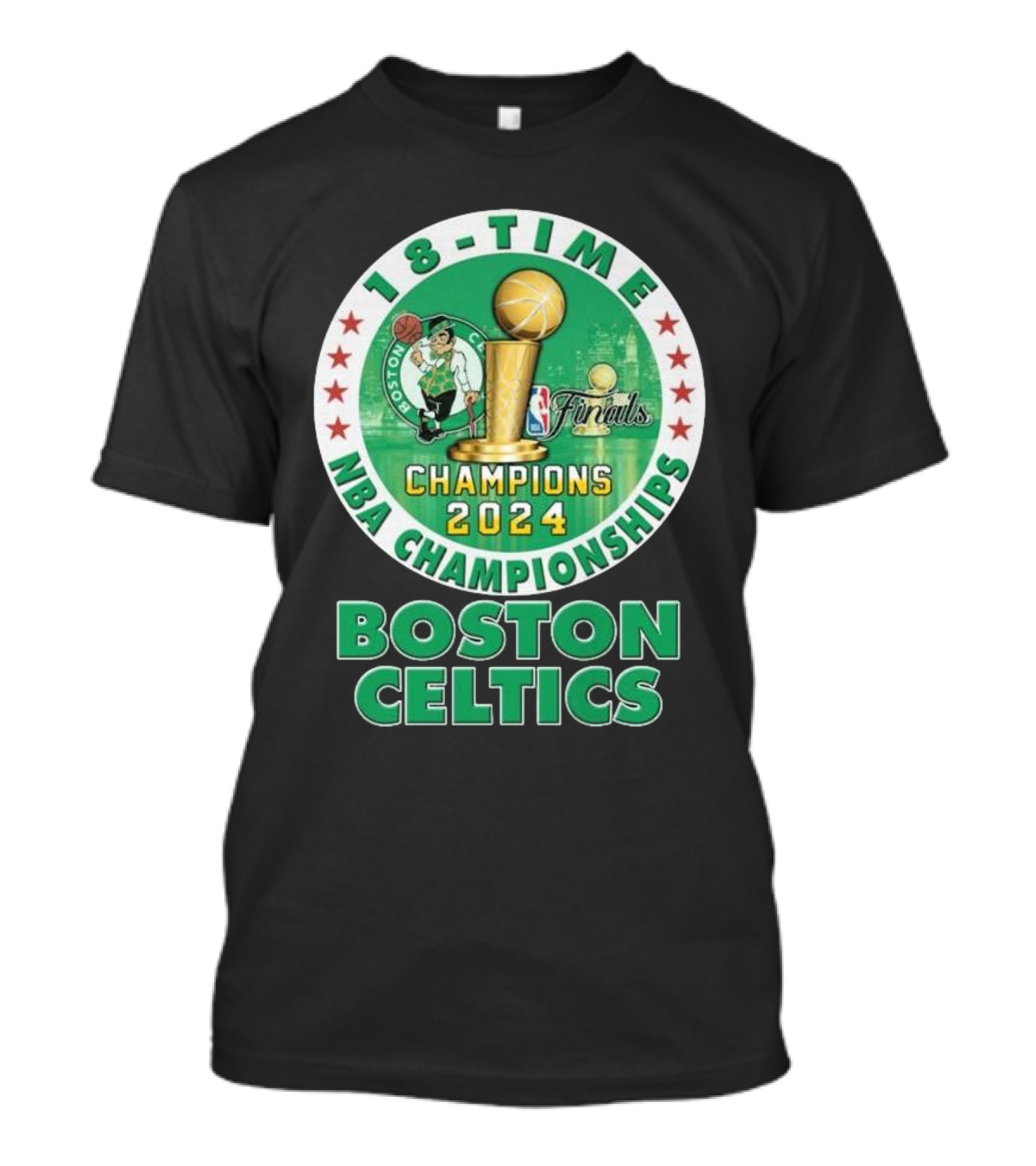 Boston Celtics 18-Time NBA Champions 2024 Finals T-Shirt