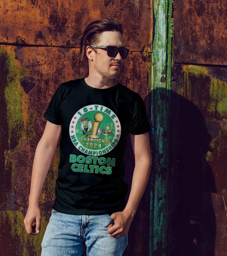 Boston Celtics 18-Time NBA Champions 2024 Finals T-Shirt