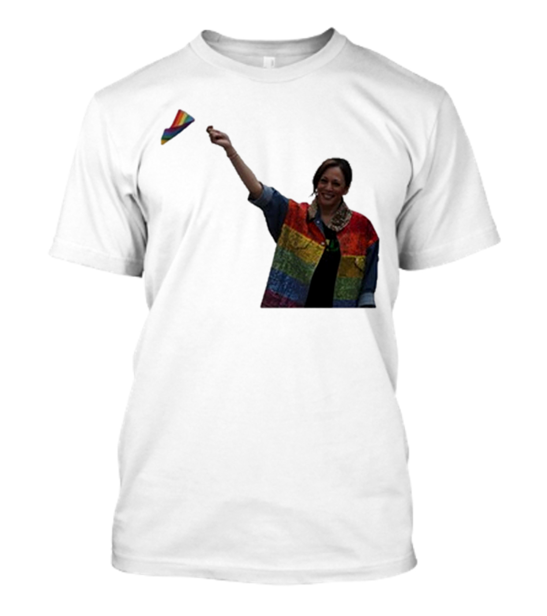 Joe Biden Kamala Harris Pride Rainbow Flag T-Shirt