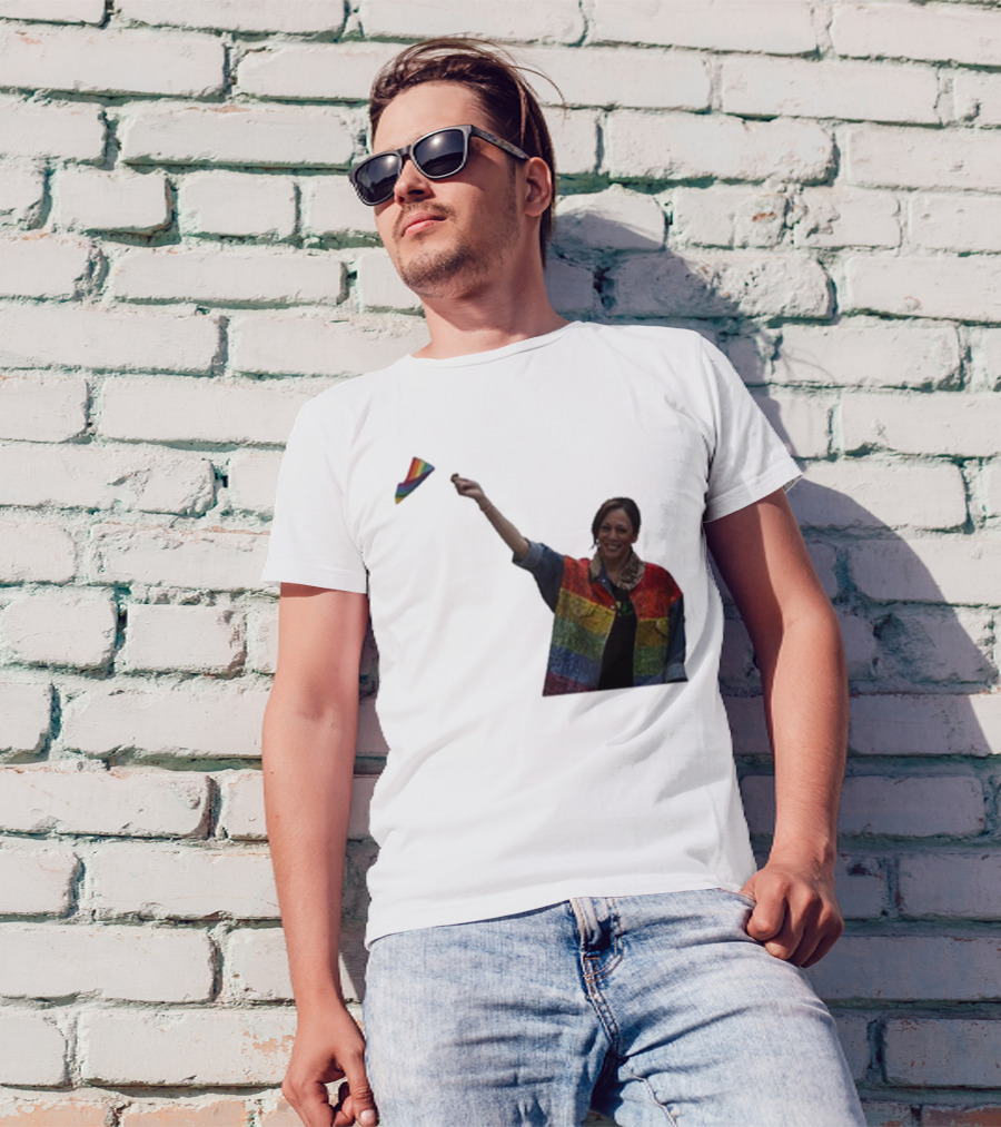 Joe Biden Kamala Harris Pride Rainbow Flag T-Shirt