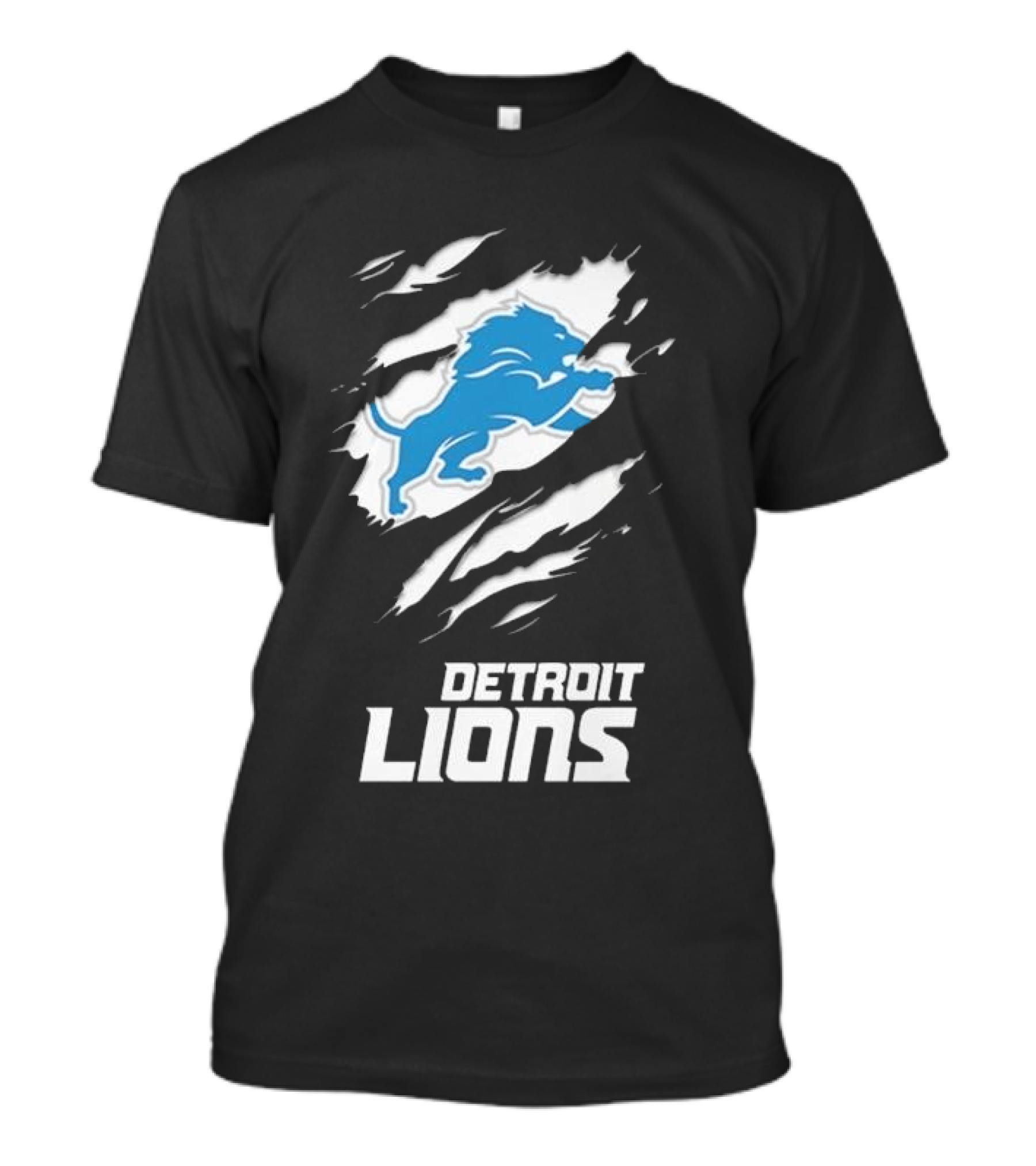 Detroit Lions Coach Dan Campbell 2024 Ripped Claw Mark T-Shirt