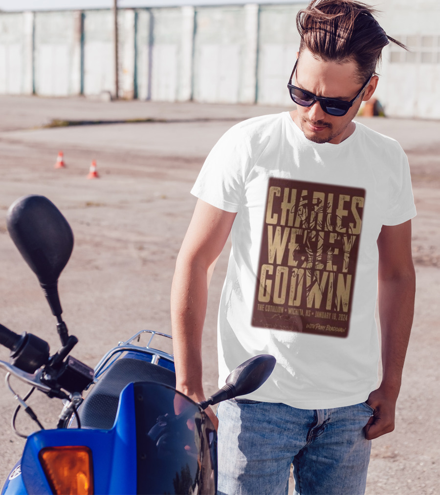 Charles Wesley Godwin The Cotillion Wichita KS January 18 2024 With Pony Bradshaw T-Shirt