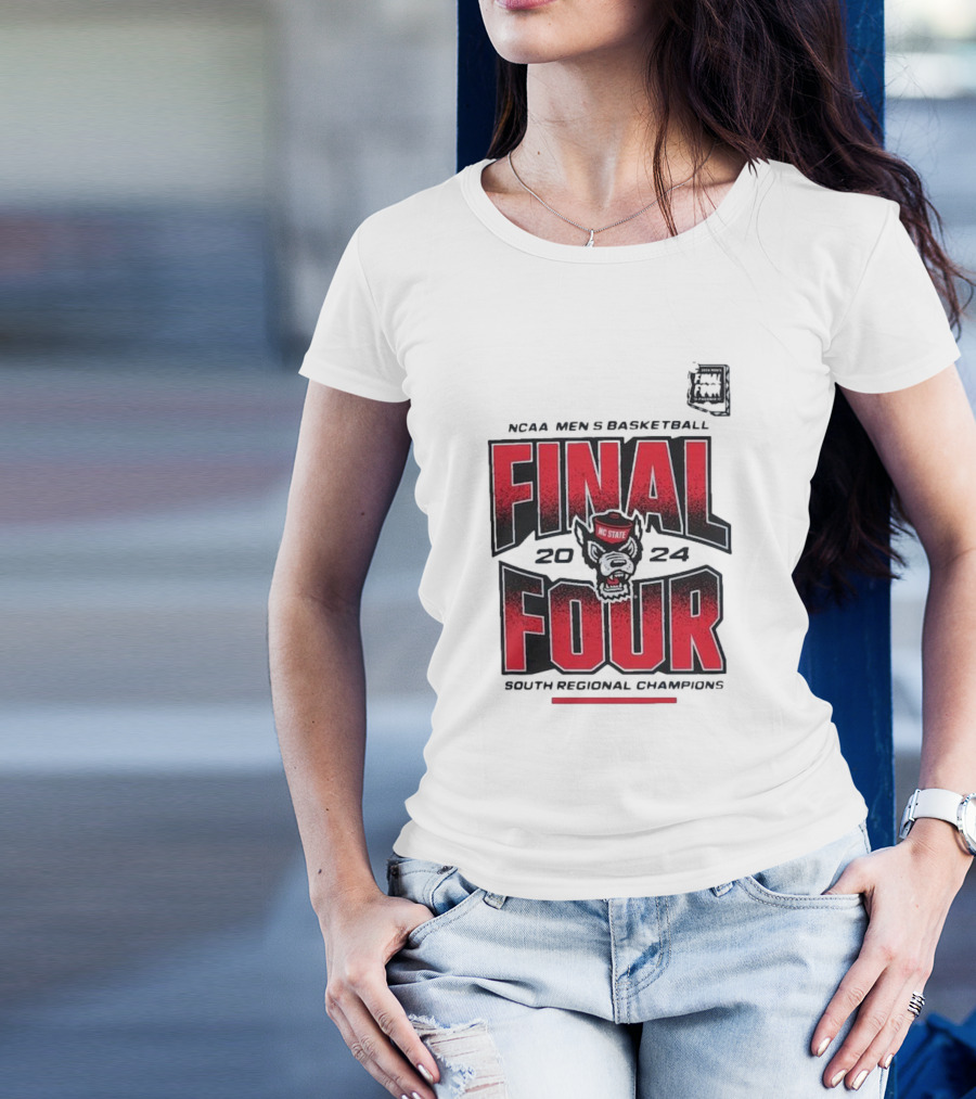NC State Wolfpack NCAA Men’s Basketball 2024 Final Four South Regional Champions T-Shirt