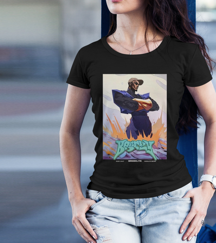 Breezy Brooklyn 16th 17th June 2024 Barclays Center T-Shirt