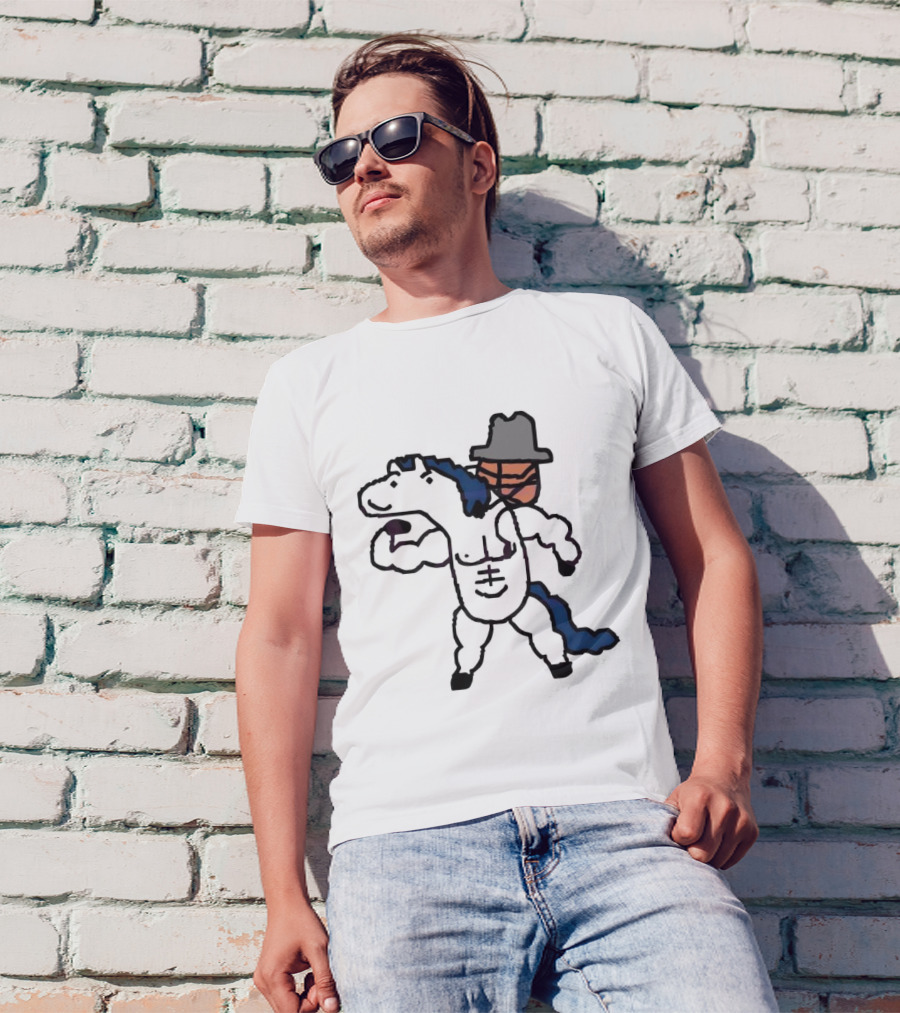 Dallas Mavericks Basketball Meme 2024 Cowpoke Horseman T-Shirt