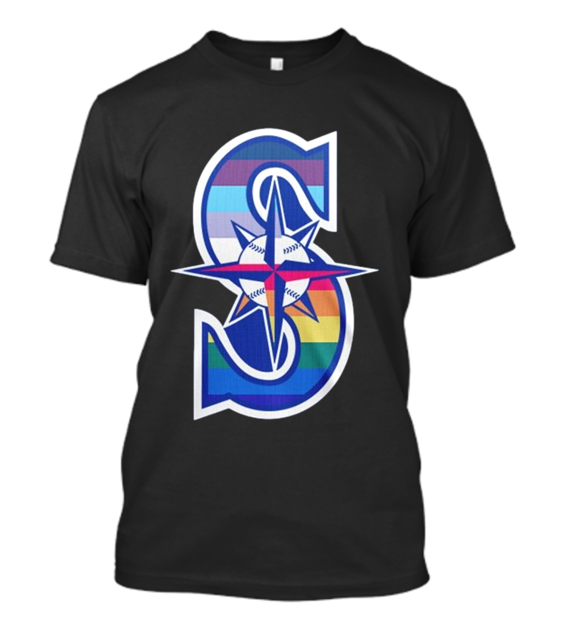 Mariners Pride Month Rainbow T-Shirt
