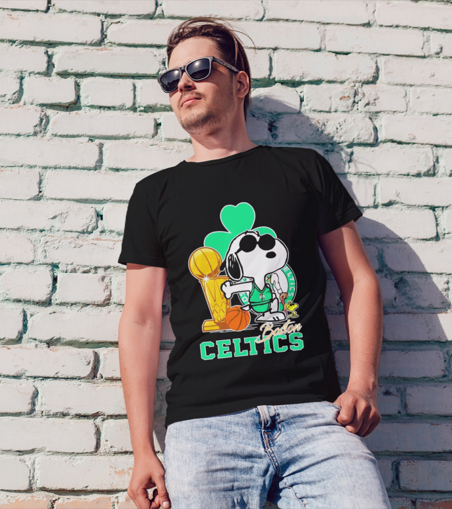 Snoopy Peanuts Boston Celtics NBA Finals Champions T-Shirt
