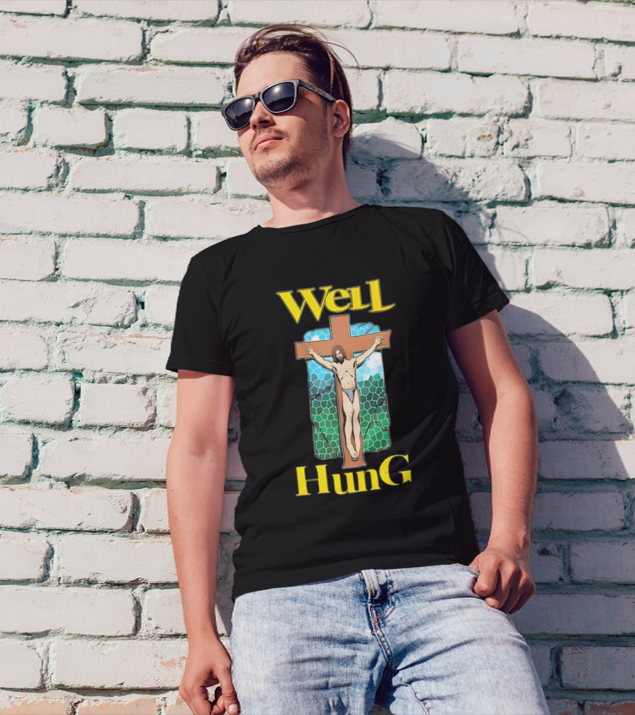 Well Hung Jesus Cross T-Shirt